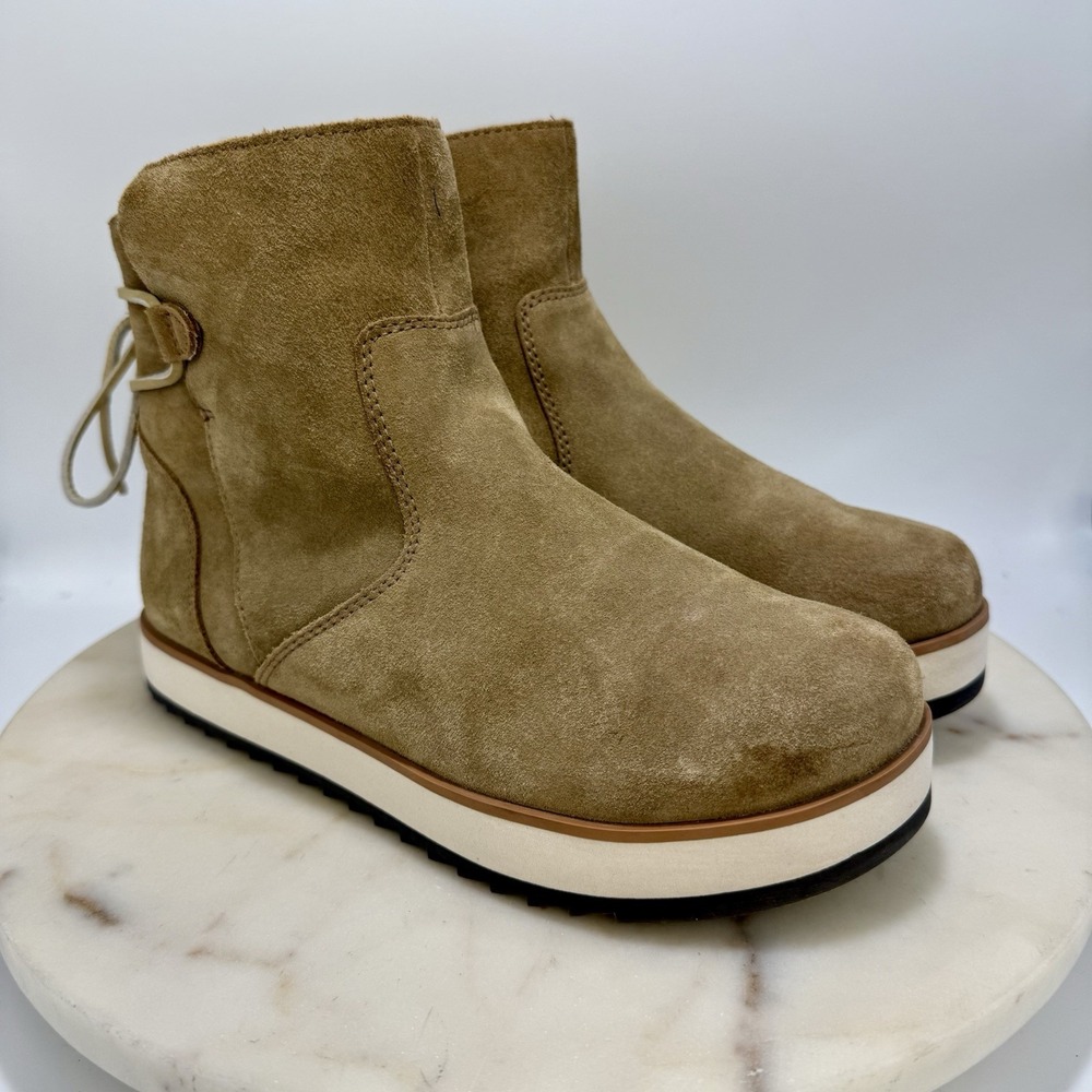 Merrell Juno Bluff Suede Polar Waterproof Booties Women's Size 8 Tan